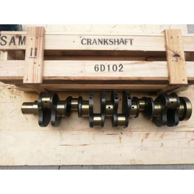 Diesel Engine Parts 6D102 Steel Cast Iron Crankshaft 6735011310 6222311101