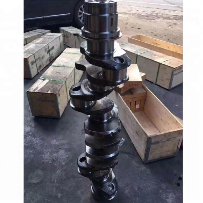 Excavator Parts Crankshaft For Komatsu 6D114 Steel Crankshaft