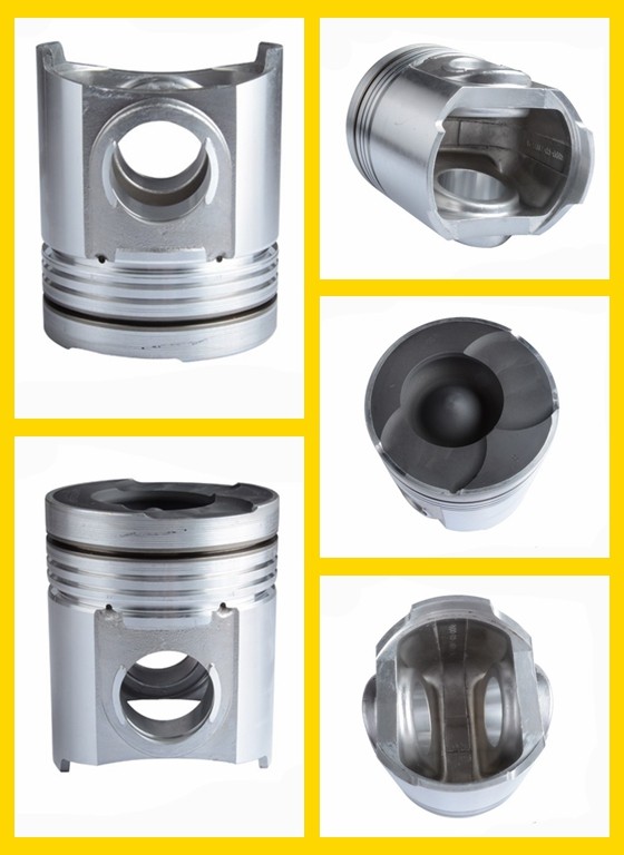 Aluminium Alloy / Alloy Cast Iron Engine Piston EM100 For HINO Piston ...