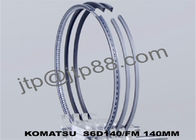 Chrome Plated Komatsu Spare Parts S6D155 Piston Ring Set 6128-31-2060 6128-31-2070