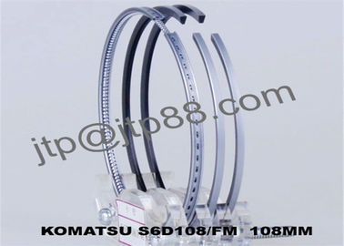 Chrome Plated Komatsu Spare Parts S6D155 Piston Ring Set 6128-31-2060 6128-31-2070