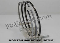 Steel Engine Piston Rings for Komatsu Excavator S6D102 Size 2.88 + 2.37 + 4.0mm