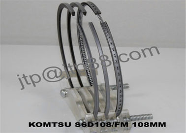 Genuine S6D105 Komatsu Engine Piston Rings Diameter 105mm 6136-31-2030