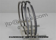 Spare Parts Piston Ring Kits 102mm DIA With Boron - Copper Chrome Cast Iron Alloy
