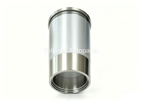 Silver Cylinder Liner Sleeve Compatible Excavator Engine Replacement Durable Heavy Duty Component