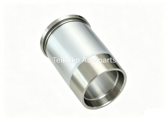 Silver Cylinder Liner Sleeve Compatible Excavator Engine Replacement Durable Heavy Duty Component