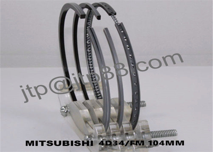 Mitsubishi 4D34 Piston Ring Kits 104mm DIA For Mitsubishi OEM ME - 997237