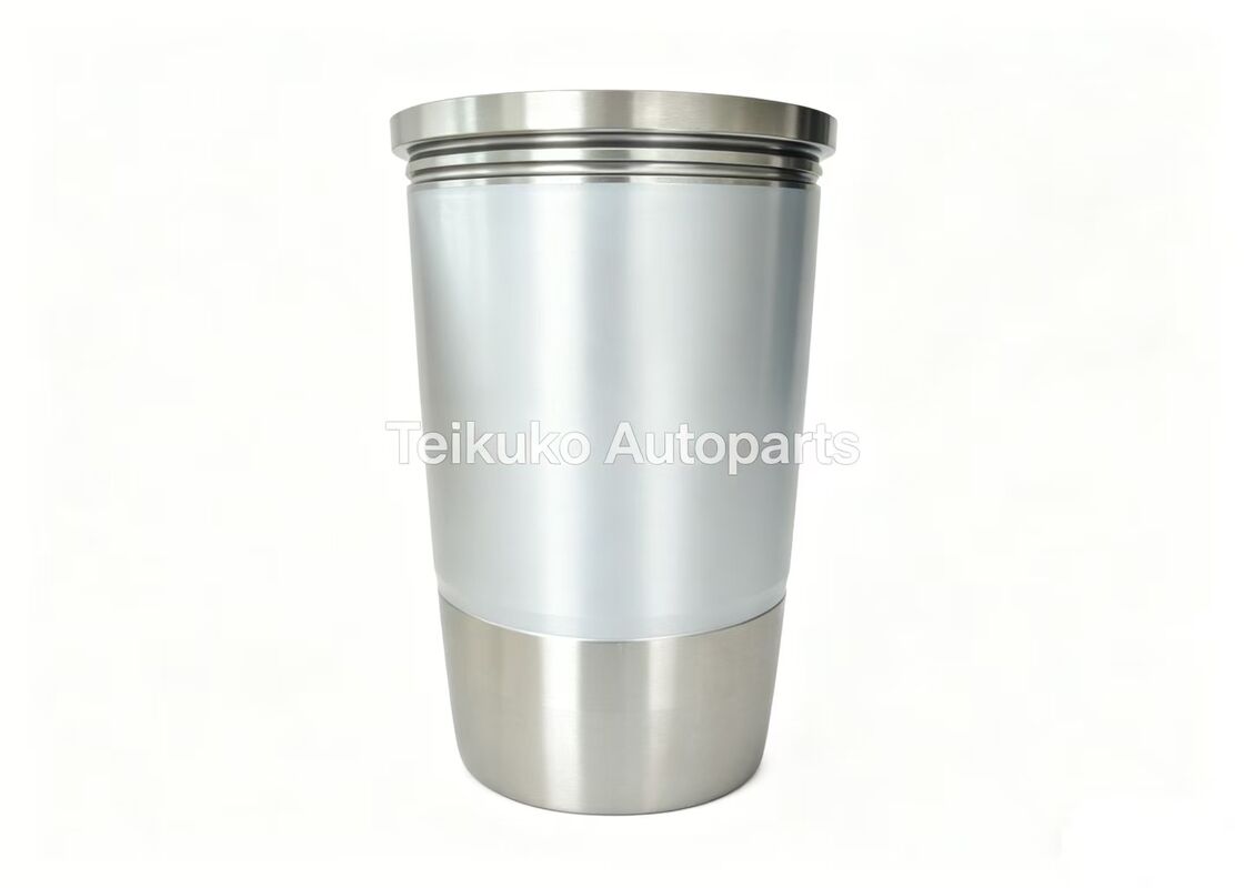 Excavator Engine Piston Cylinder Liner Silver Black Gray Heavy Duty Engine Components Suitable for Excavator Applications