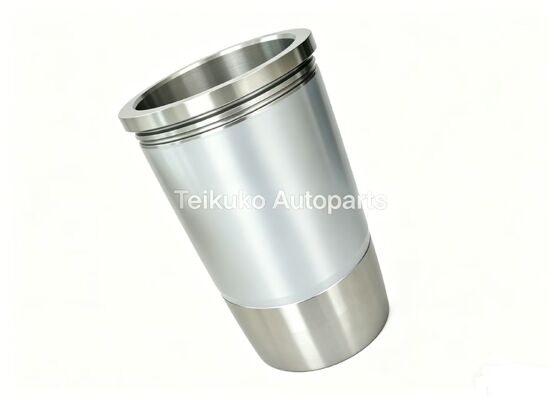 Silver Cylinder Liner Sleeve Compatible Excavator Engine Replacement Durable Heavy Duty Component